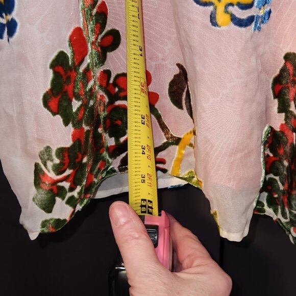 Anthropologie Dress with floral overlay - Picture 5 of 5